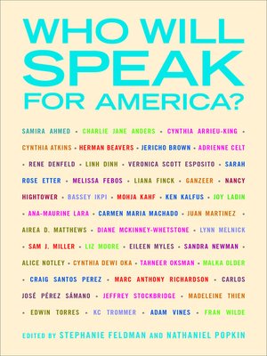 cover image of Who Will Speak for America?